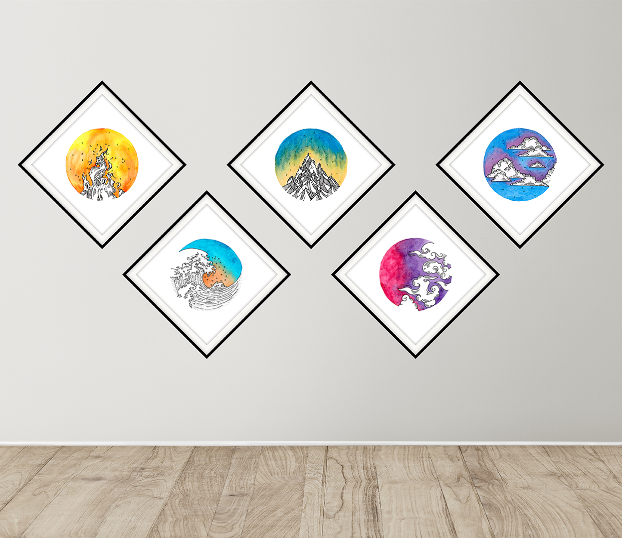 Elemental Harmony-Art No. 99/2023-set