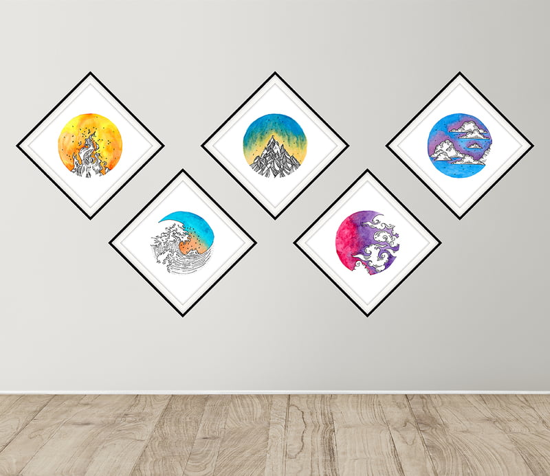 Elemental Harmony-Art No. 99/2023-set
