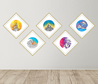 Elemental Harmony-Art No. 99/2023-set